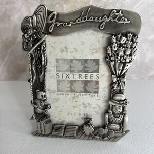 Sixtrees "Granddaughter” 3.5" x 5” Metal Photo Frame In Box